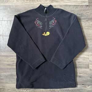 VINTAGE 90S TWEEDY BIRD PULLOVER SIZE LARGE